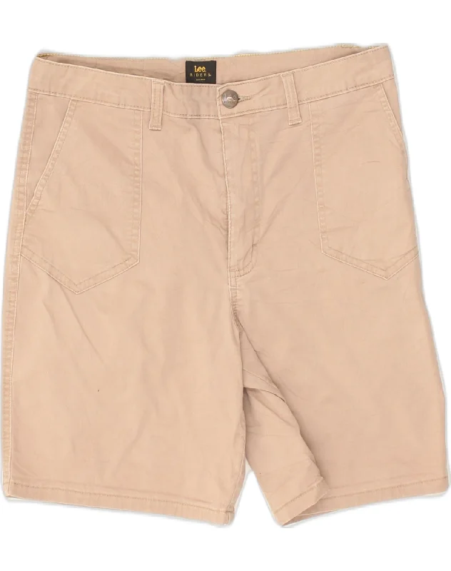 Simple Design LEE Womens Casual Shorts US 10 Large W32 Beige Cotton