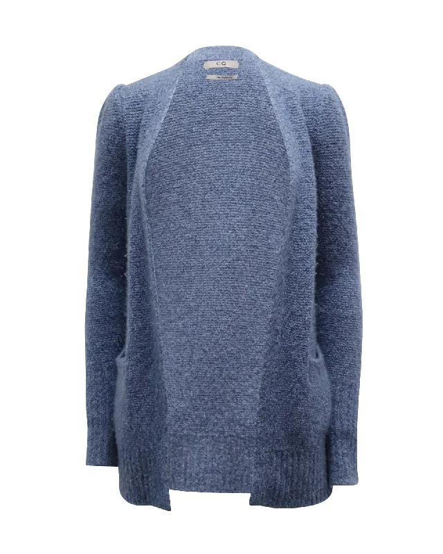 Versatile Wear CO Open Cardigan in Blue Cashmere