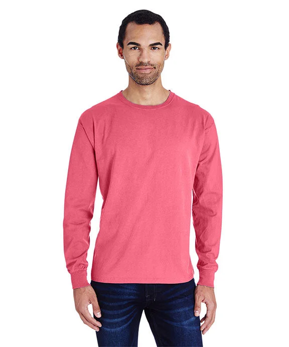Breathable Design GDH200 - ComfortWash by Hanes Unisex Garment-Dyed Long-Sleeve T-Shirt | Crimson Fall Breathable Design GDH200 - ComfortWash by Hanes Unisex Garment-Dyed Long-Sleeve T-Shirt | Crimson Fall