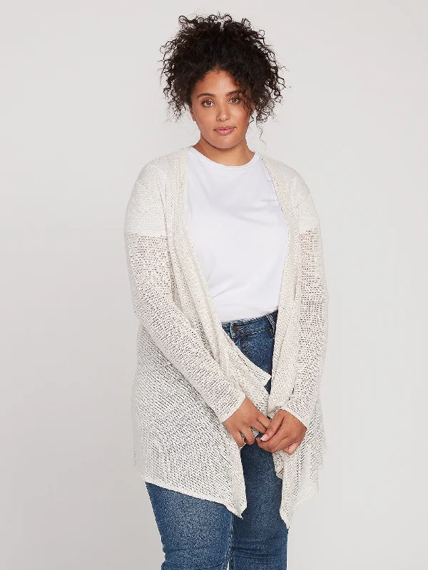 Advanced Design Go Go Wrap Plus Size Cardigan - Oatmeal