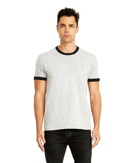 Cool Style 3604 - Next Level Unisex Ringer T-Shirt | Heather Grey/Black