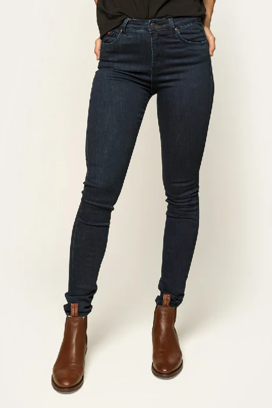 Creative Style Sammy Womens High Rise Skinny Leg Jeans - Indigo Blue