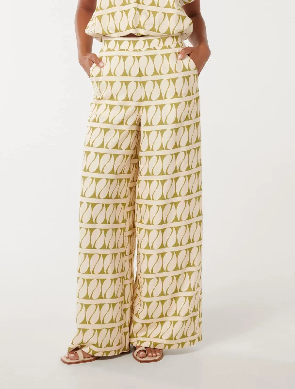 Design Trend Halle Linen Wide Leg Pants
