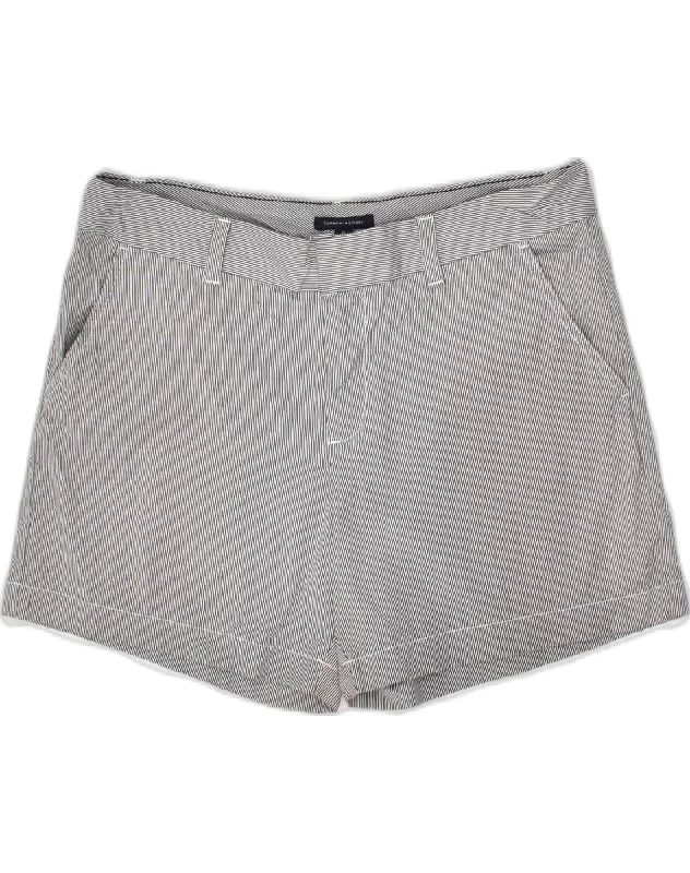 Style Design TOMMY HILFIGER Womens Chino Shorts US 10 Large W32 Grey Pinstripe Cotton Style Design TOMMY HILFIGER Womens Chino Shorts US 10 Large W32 Grey Pinstripe Cotton