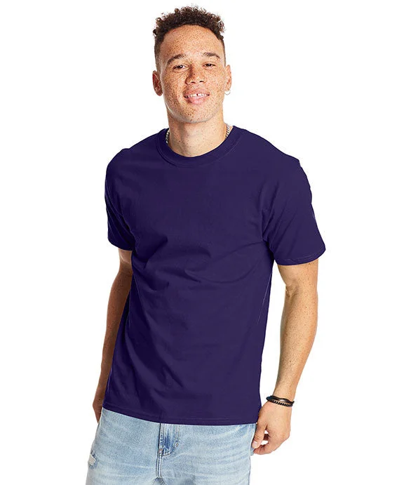 Street Personality Style 5180 - Hanes Adult Beefy-T® T-Shirt | Grape Smash