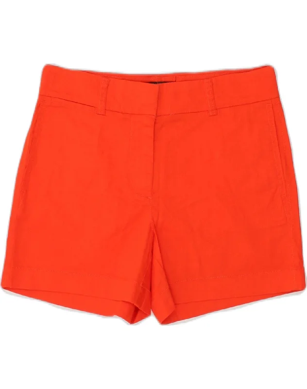 Sports Functional Style J. CREW Womens Chino Shorts US 0 XS W28 Red Cotton