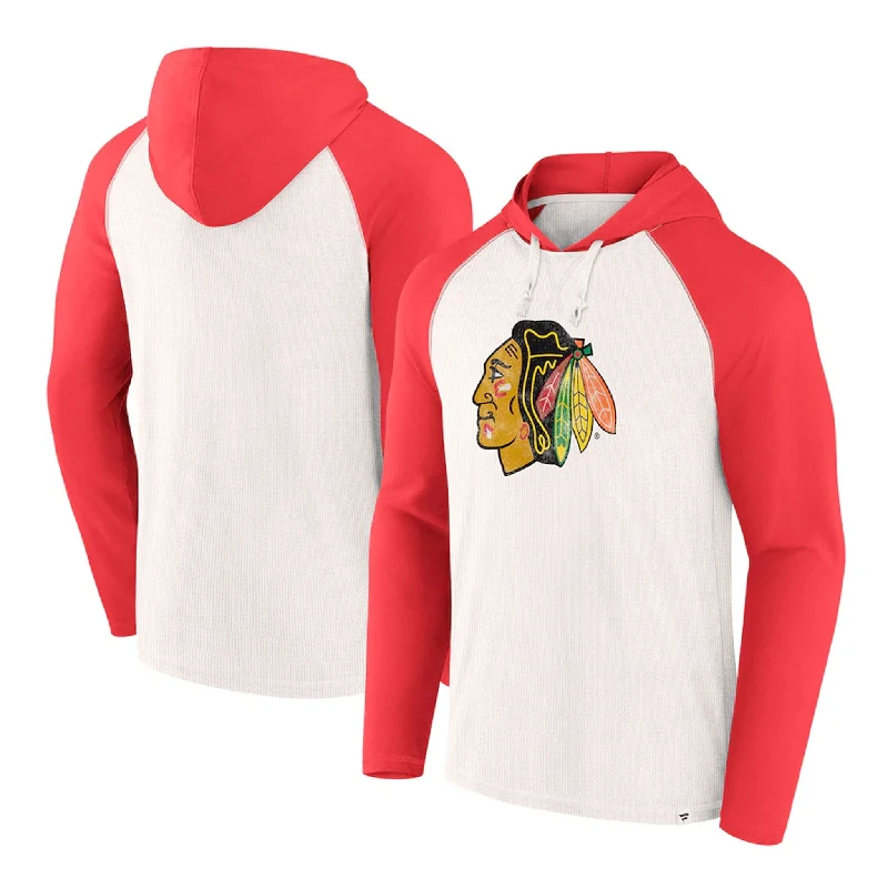 Short skirt design Fanatics Vintage Winger Pullover Hoody - Chicago Blackhawks