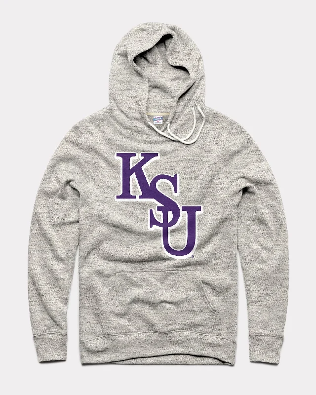 Dressing Tips KSU Monogram Athletic Grey Hoodie