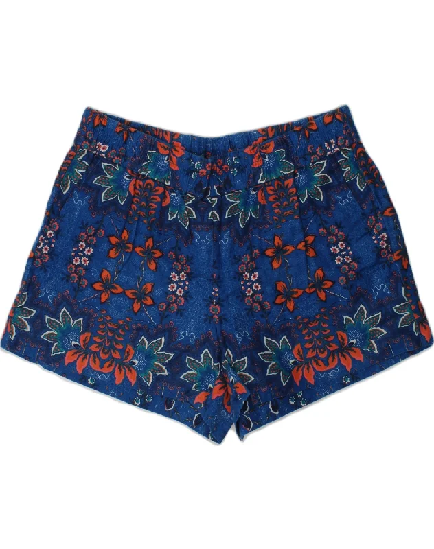 Affordable selection J. CREW Womens Hot Pants US 4 Small W32  Blue Floral Linen