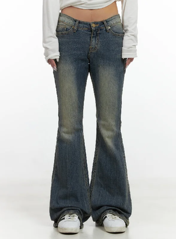 Playful Style Leni Retro DreamFit Bootcut Denim Jeans CS426