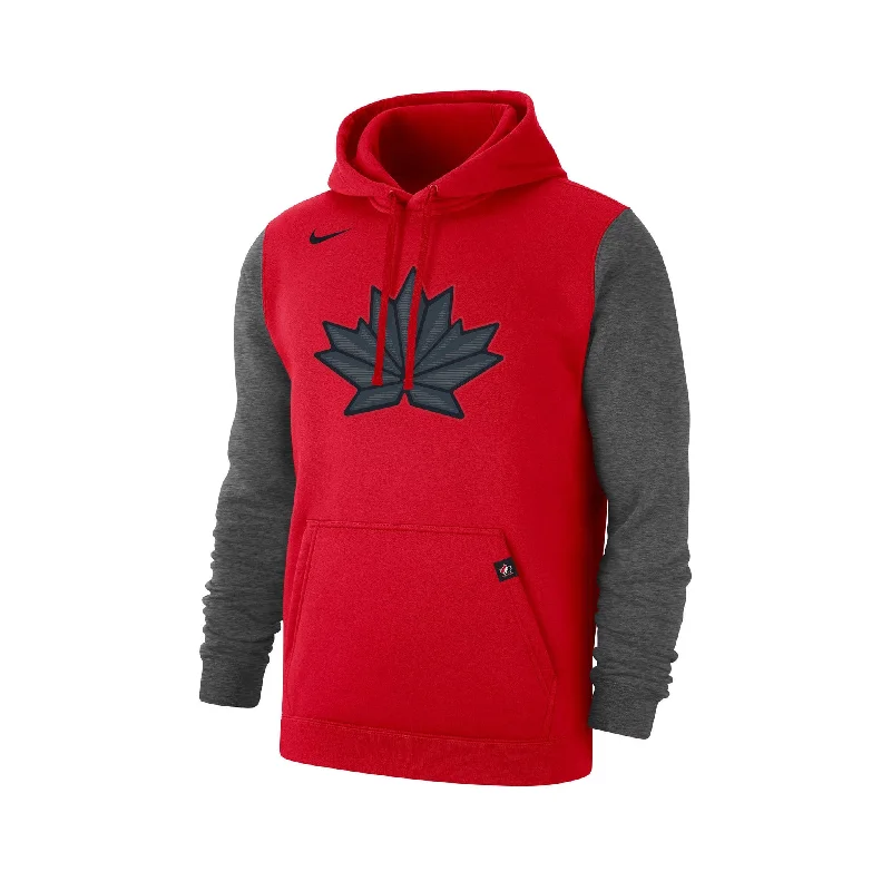 Fashionable Ease Team Canada Olympic Nike Club Fleece Pullover Mens Hoodie