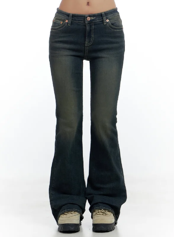 Sexy Fun Aspen SlimFit Washed Bootcut Denim Jeans CS424