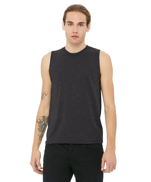 Cozy Sweaters 3483 - Bella + Canvas Unisex Jersey Muscle Tank Top | Dark Grey Heather Cozy Sweaters 3483 - Bella + Canvas Unisex Jersey Muscle Tank Top | Dark Grey Heather