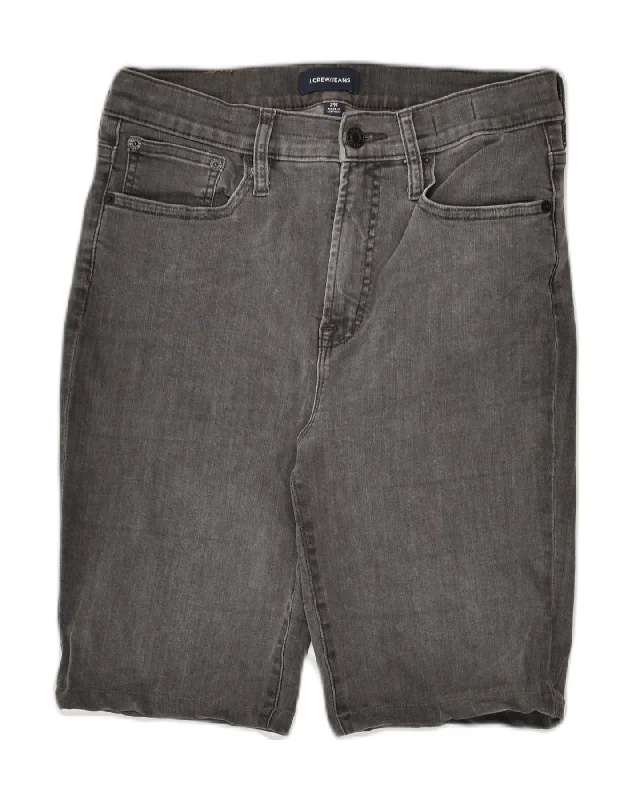 High-waisted pants style J. CREW Womens Denim Shorts W29 Medium Grey Cotton