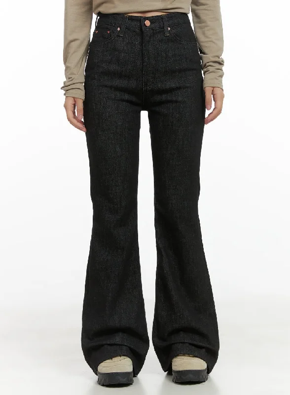 Mid-length Style Noah Slim Bootcut Raw Denim Jeans CO404