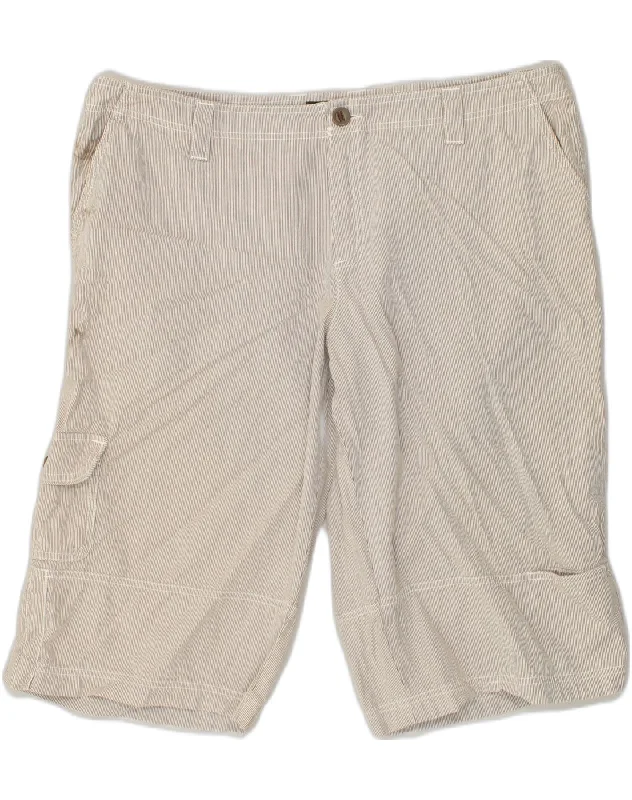 Comfortable Fashion EDDIE BAUER Womens Cargo Shorts US 18 2XL W40 Grey Pinstripe Cotton Comfortable Fashion EDDIE BAUER Womens Cargo Shorts US 18 2XL W40 Grey Pinstripe Cotton