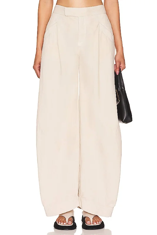 Boutique Recommendation Tegan Washed Barrel Trouser In Washed Out
