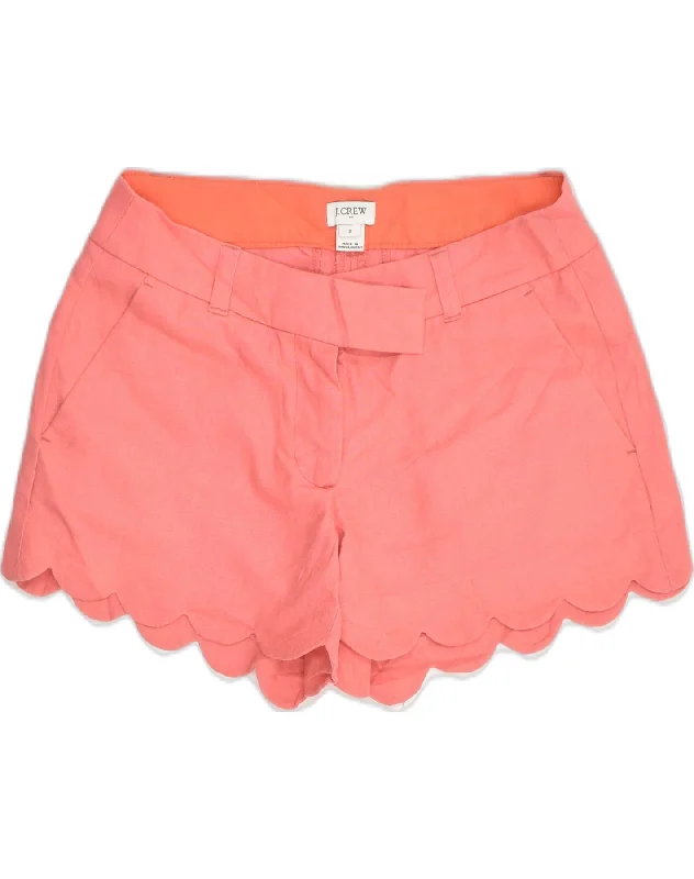 Relaxed Fashion J. CREW Womens Casual Shorts US 2 XS W30 Pink Linen