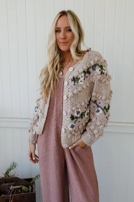 Quality Tailoring Just Dreamy Cardigan - Taupe