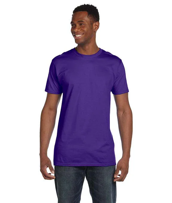 Minimal Style 4980 - Hanes Adult nano-T® T-Shirt | Purple
