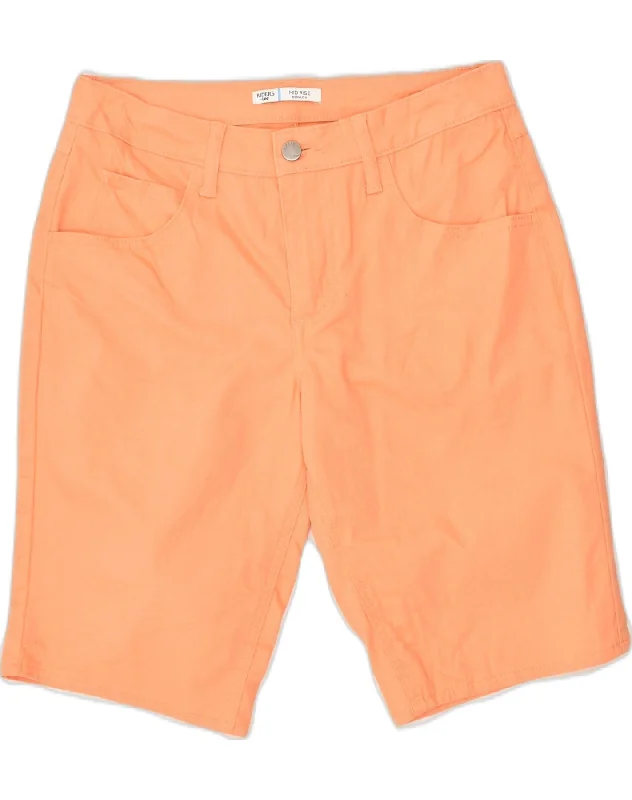 Trendy Items LEE Womens Riders Mid Rise Casual Shorts US 6 Medium W30  Orange Cotton