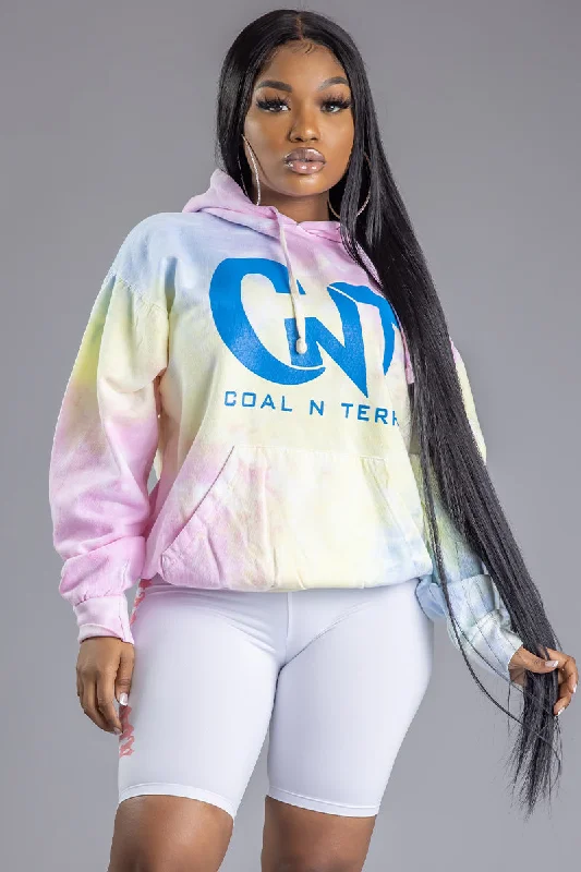 Leisure Sports WHITE TIE DYE CNT ACTION HOODIE