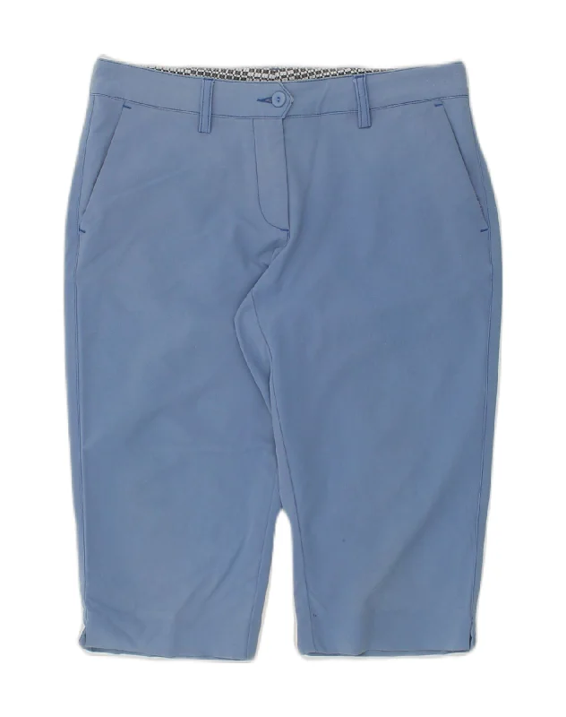 Elegant And Elegant CHERVO Womens Chino Shorts IT 42 Medium W30 L15 Blue Polyamide