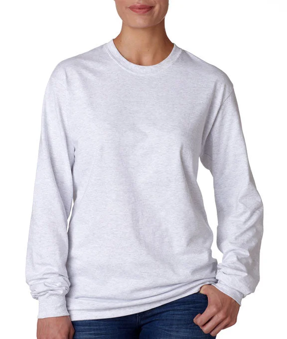 Modernism 5586 - Hanes Adult Authentic-T Long-Sleeve T-Shirt | Ash