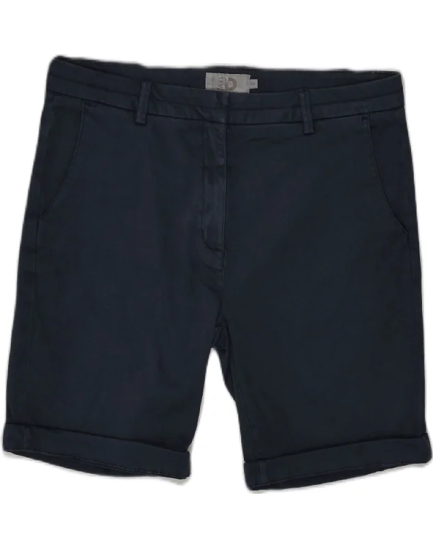 Retro Design DACK'S Womens Casual Shorts IT 48 XL W34 Navy Blue Cotton