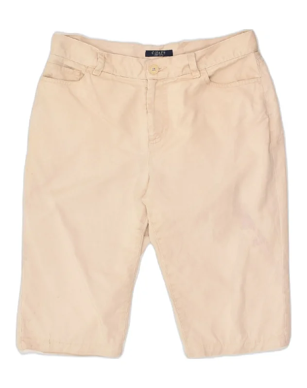 Urban Comfort CHAPS Womens Casual Shorts US 6 Medium W30  Beige Cotton