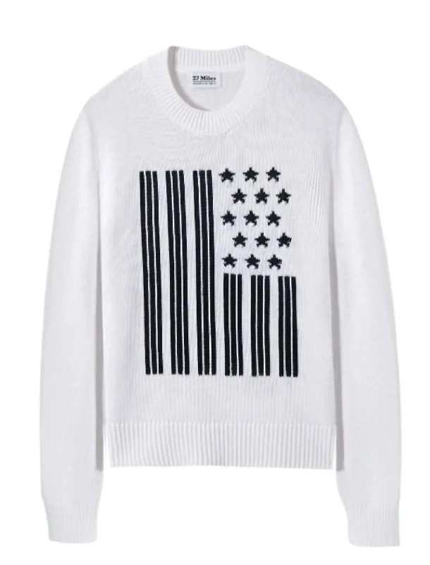 Windbreaker fashion Liberty Sweater In Cloud
