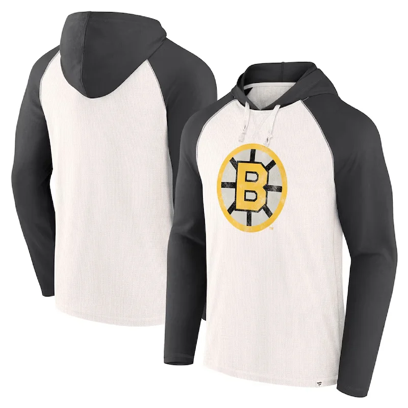 British casual Fanatics Vintage Winger Pullover Hoody - Boston Bruins