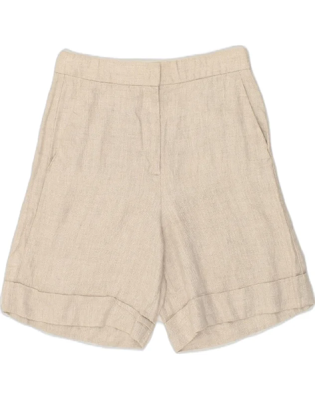 Retro Style J. CREW Womens Casual Shorts US 0 XS W28  Beige Linen