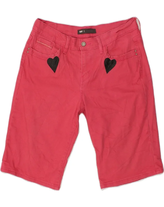 Energetic LEVI'S Womens Denim Shorts US 8 Medium W30 Pink Cotton