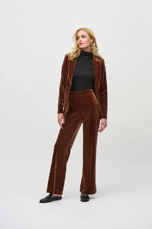 Fashionable In The Times Joseph Ribkoff Velvet Wide Leg Pants