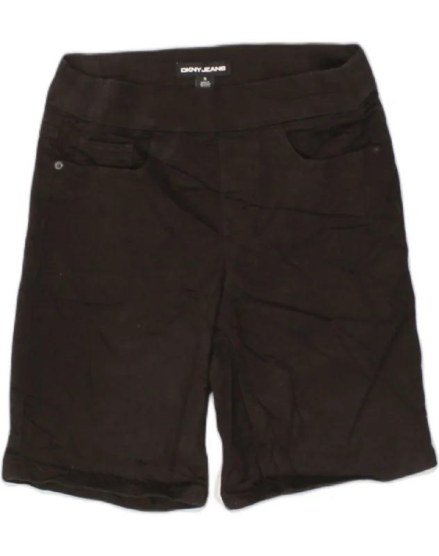 Energy Plan DKNY Womens Casual Shorts UK 10 Small W27 Black Cotton