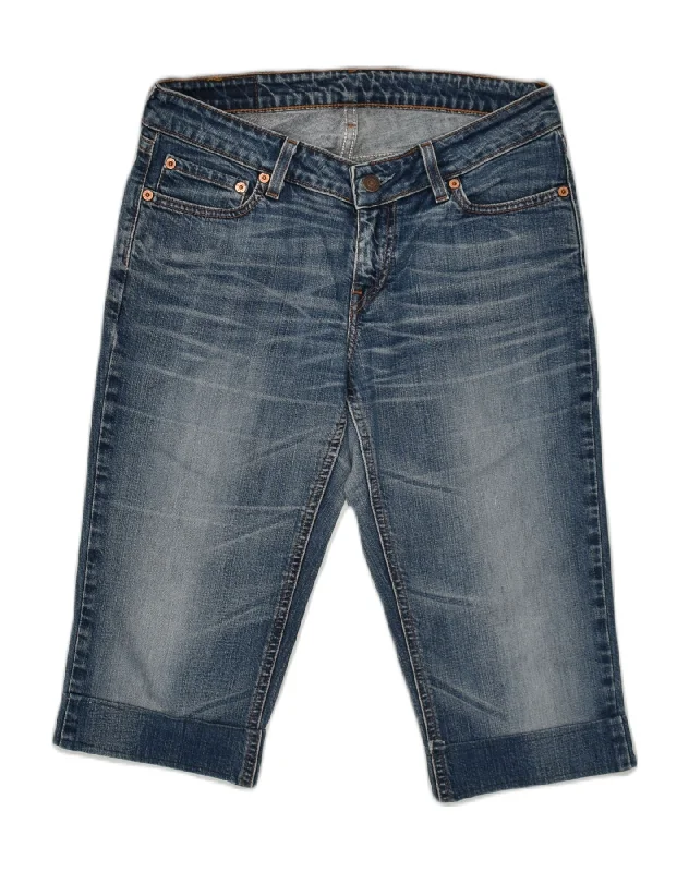 High-end Design LEVI STRAUSS & CO Womens 545 Denim Shorts W31 Medium Blue Cotton