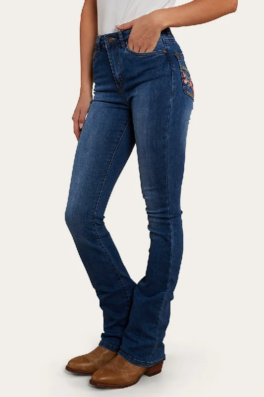 Smart Comfort Penny Rodeo Womens High-Rise Bootleg Jeans - Vintage Blue