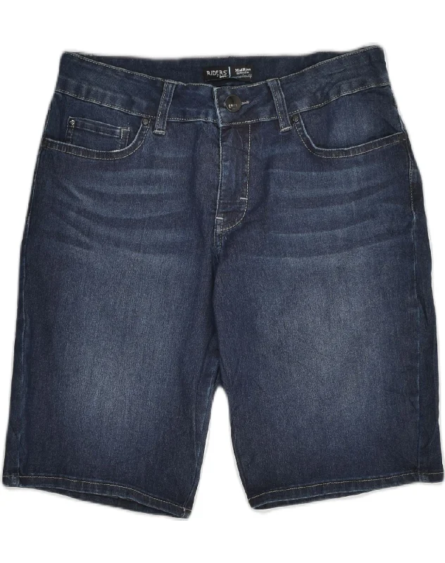 Sports Style LEE Womens Denim Bermuda Shorts US 10 Medium W29 Navy Blue Cotton