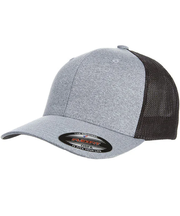 Trendy and versatile Y6311 - Flexfit Adult Poly Mélange Stretch Mesh Cap | Heather Black Trendy and versatile Y6311 - Flexfit Adult Poly Mélange Stretch Mesh Cap | Heather Black