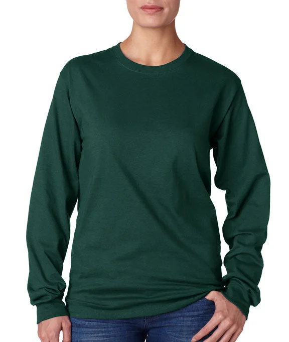 Fashion Pioneer 5586 - Hanes Adult Authentic-T Long-Sleeve T-Shirt | Deep Forest