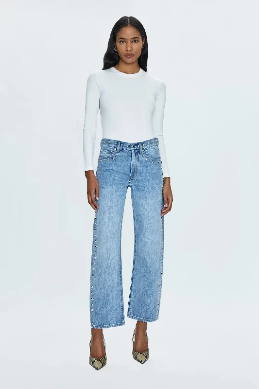 Elegant Series Lexi Mid Rise Bowed Straight