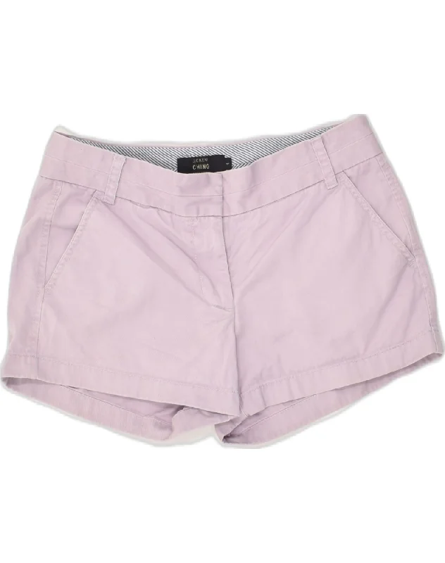 Minimal Classic J. CREW Womens Chino Shorts US 4 Small W32 Purple Cotton