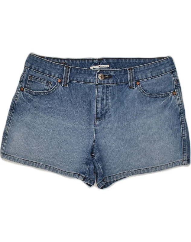 Breezy Style TOMMY HILFIGER Womens Denim Shorts US 12 Large W36 Blue Cotton
