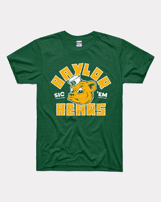 Comfortable Design Baylor Bears Sailor Bear Forest Green T-Shirt