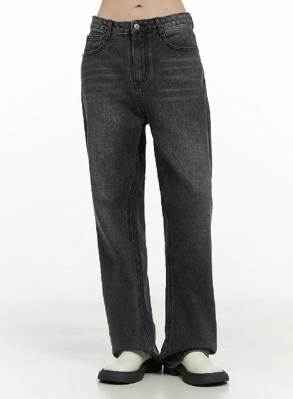 Retro Stripes Libby Black Denim Bootcut Jeans OO401