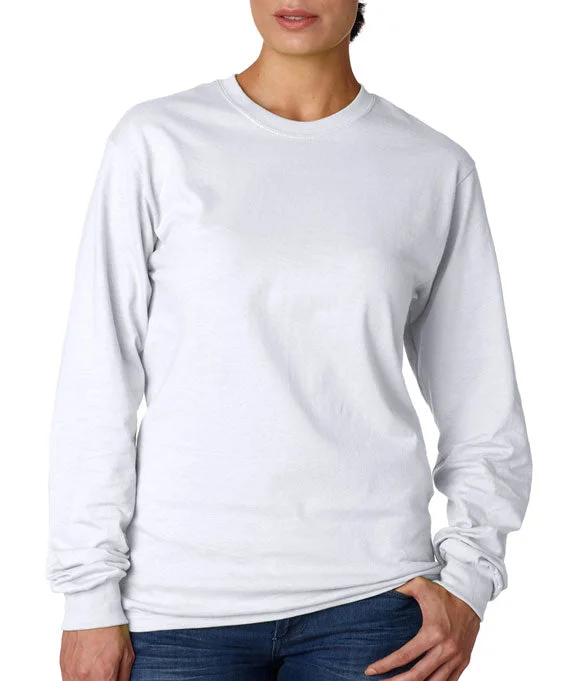 Fashion Concept 5586 - Hanes Adult Authentic-T Long-Sleeve T-Shirt | White