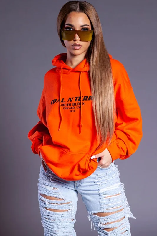 NEON ORANGE N BLK