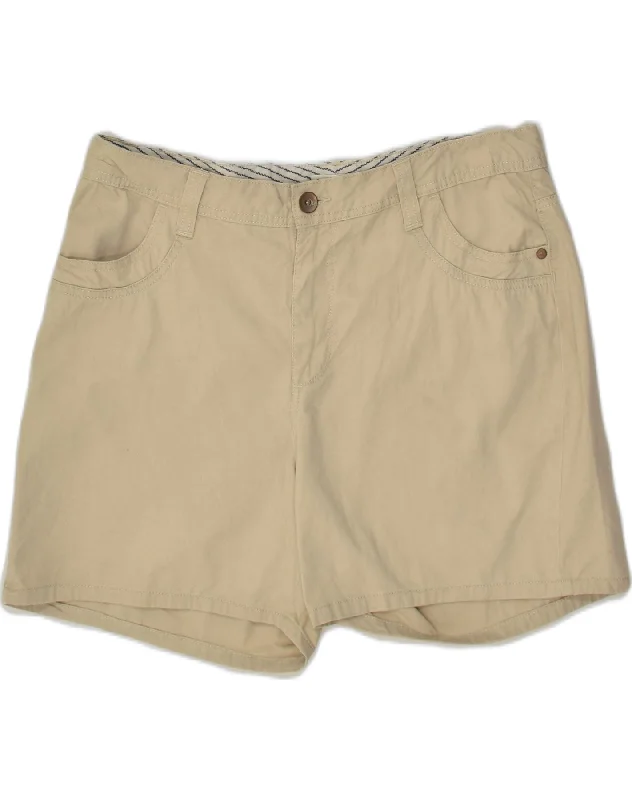 Elegant Outline LEE Womens Casual Shorts US 14 XL W36 Beige Cotton
