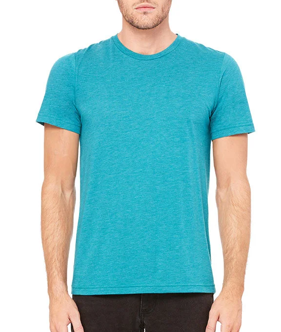 Extra long version 3413 - Bella + Canvas Unisex Triblend Short-Sleeve T-Shirt | Teal Triblend Extra long version 3413 - Bella + Canvas Unisex Triblend Short-Sleeve T-Shirt | Teal Triblend